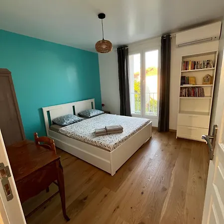 La Desiree ,haut De La Villa, Entierement Renovee, 4 Etoiles, Climatise, Parking Prive Et 120m2 De Jardin Вілла Антіб